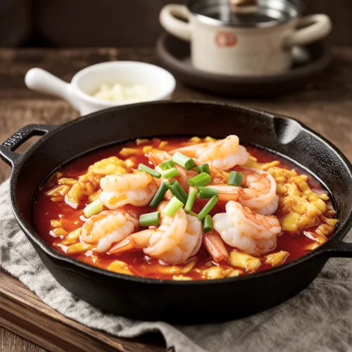 Shrimp Chili with Egg White