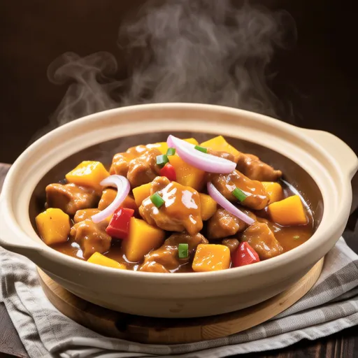 Simmered Pumpkin and Chicken