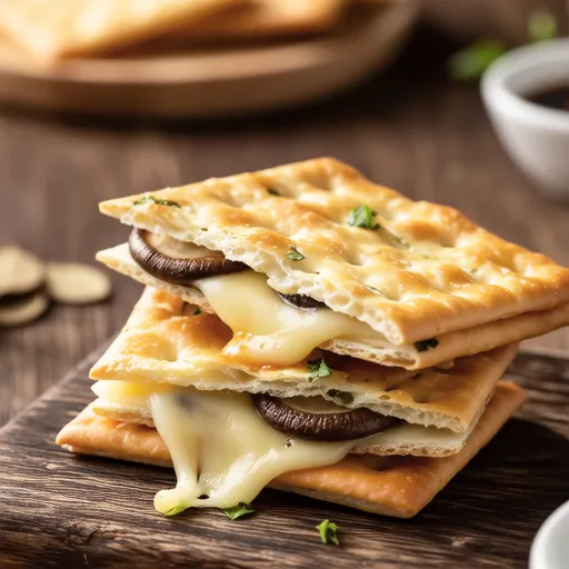 Crispy Enoki Cheese Crackers