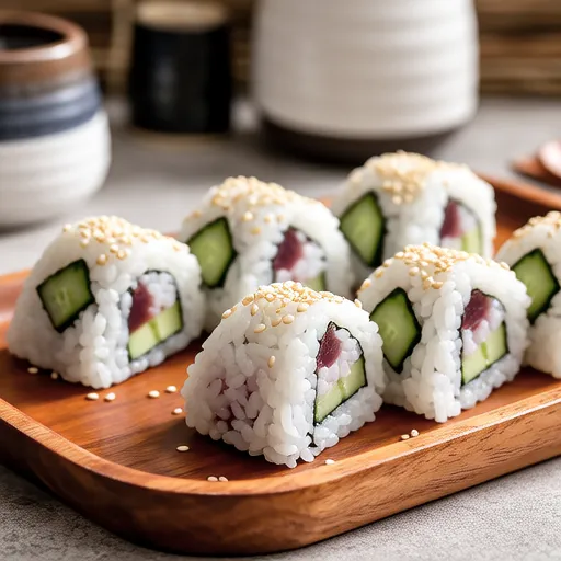 Plum and Shirasu Inari Sushi
