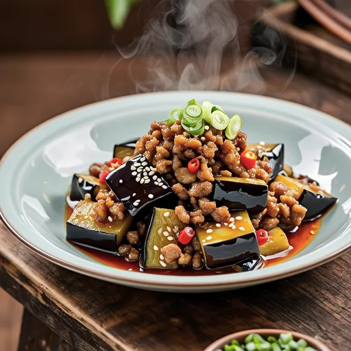 Simple Side Dish - Stir-fried Eggplant with Pork