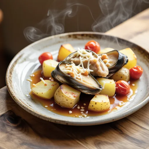 Miso Cheese Baked Mackerel and Potatoes