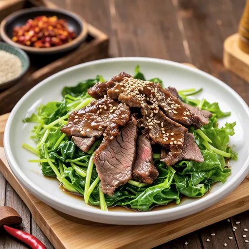 Beef Brisket Salad with Chamnamul