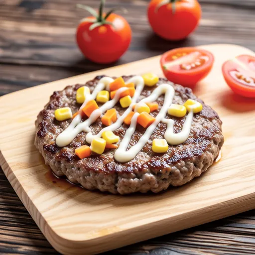 Corn Tomato Hamburger Steak