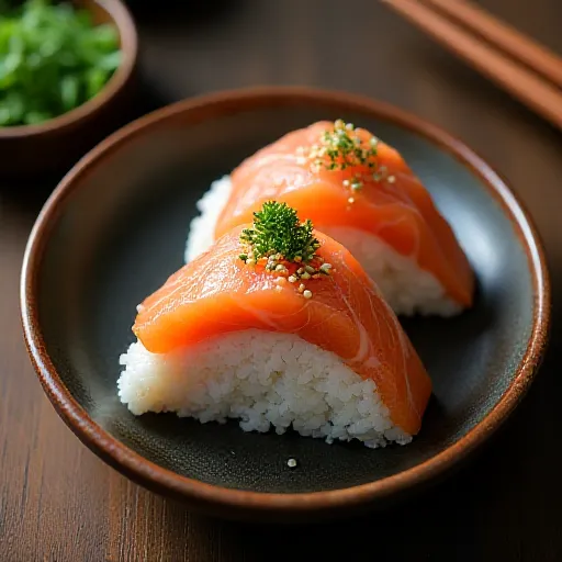Shiso Seed and Salmon Onigiri