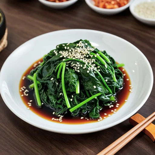 Delicious Spinach Namul (Seasoned Spinach)