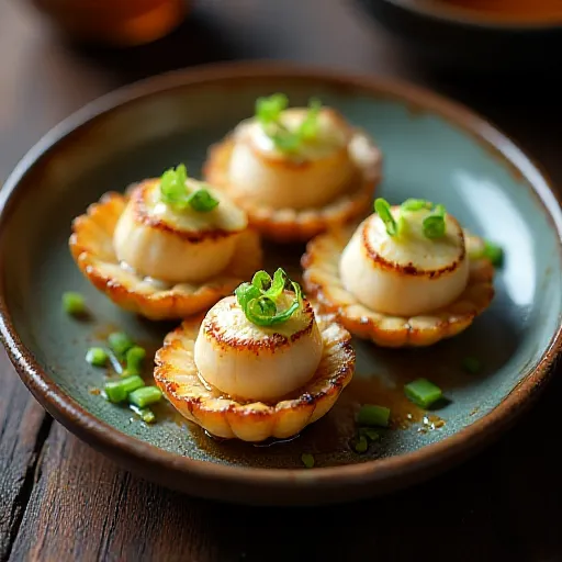 Grilled Scallops with Yuzu Pepper Mayo