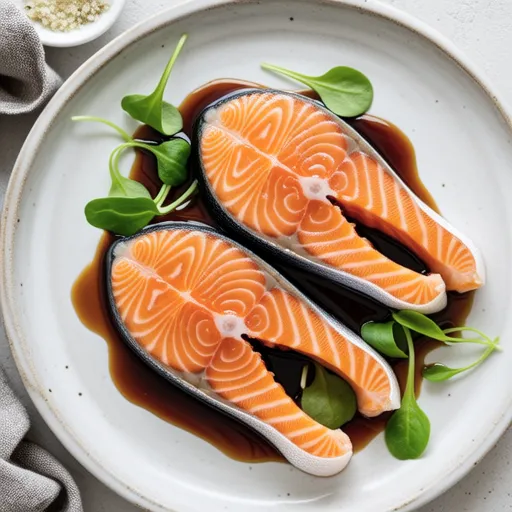 Salmon Meunière with Balsamic Sauce