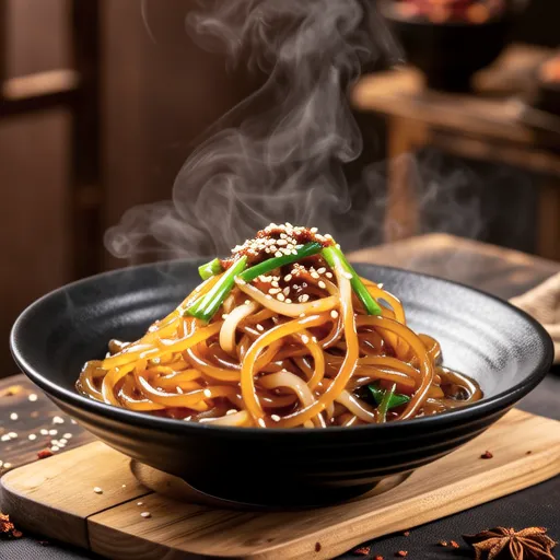 Konjac and Bean Sprouts in Sweet and Spicy Miso