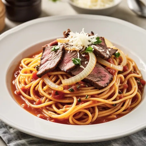 Beef and Tomato Mozzarella Pasta