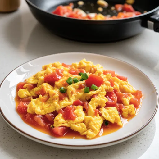 Diet Breakfast ♥ Tomato Egg Stir-fry