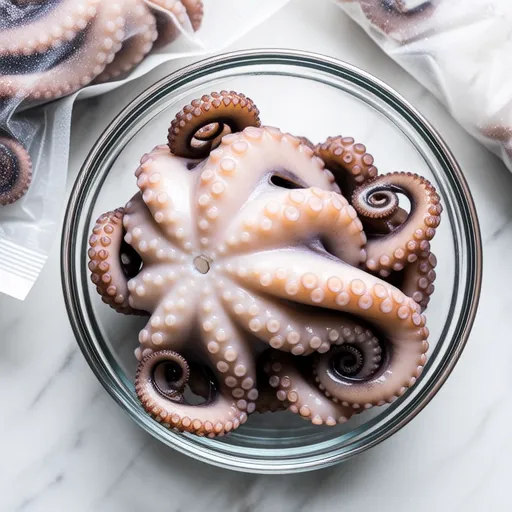 Frozen Storage Method for Boiled Octopus