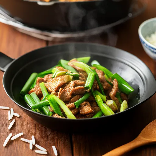 Stir-fried Leek and Pork with Miso