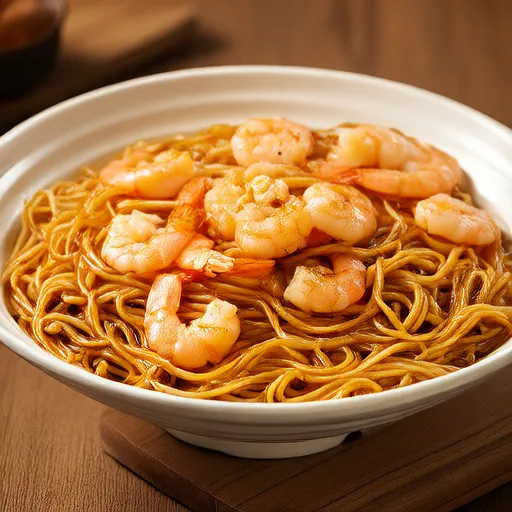 Shrimp Oil Pasta with Tofu Noodles