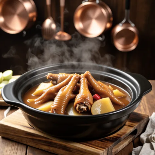 Pressure Cooker Chicken Wings and Burdock Vinegar Stew