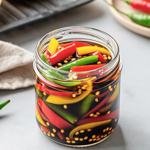 Sugar-Free Colorful Bell Pepper Soy Sauce Pickles