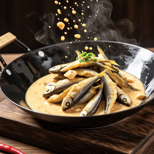 Garlic Mayo Stir-fried Anchovies