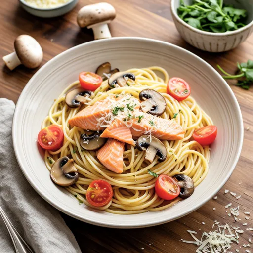Salmon Meunière Tomato Pasta