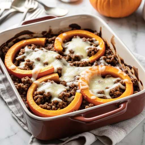 Pumpkin Maple Meat Gratin