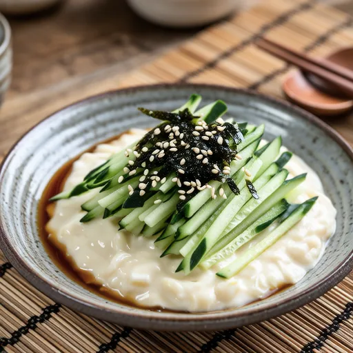 Natto and Cucumber with Salted Kombu