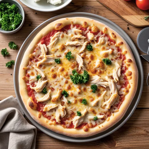 Homemade Chicken Pizza (Chizza)