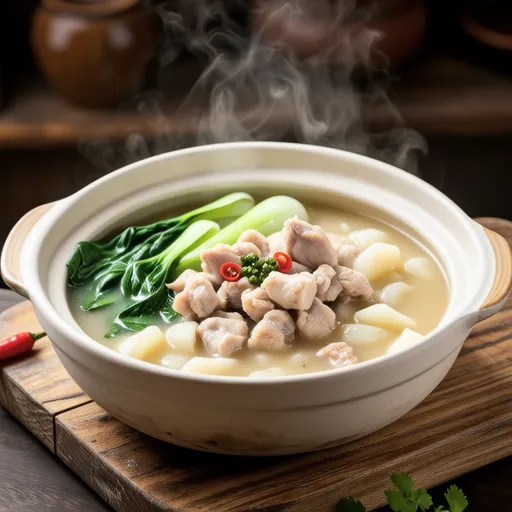 Turnip and Chicken Chinese Soup