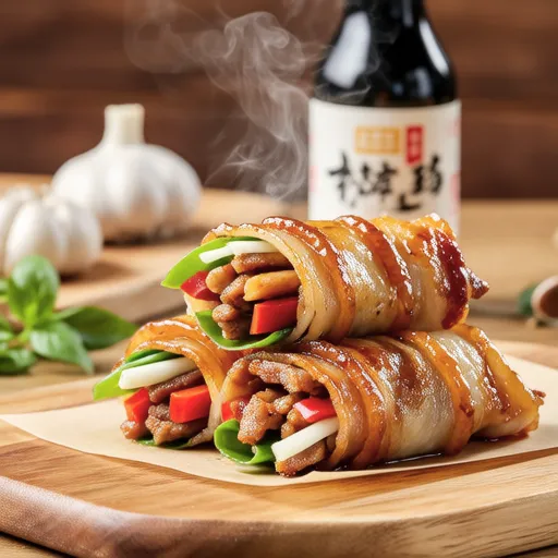 Thinly Sliced Pork Belly Rolls