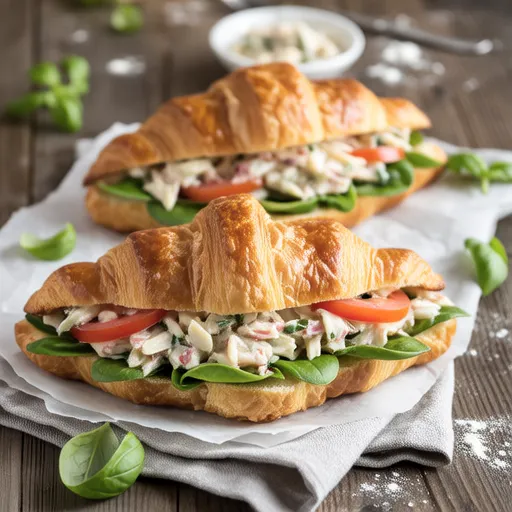 Croissant Crab Stick Sandwich