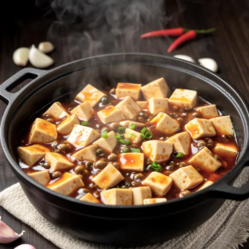 Spicy Tofu Stir-fry with Broth