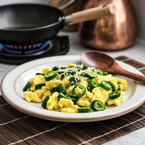 Chive Scrambled Eggs