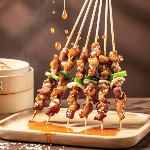 Chicken Skewers with Teriyaki Sauce