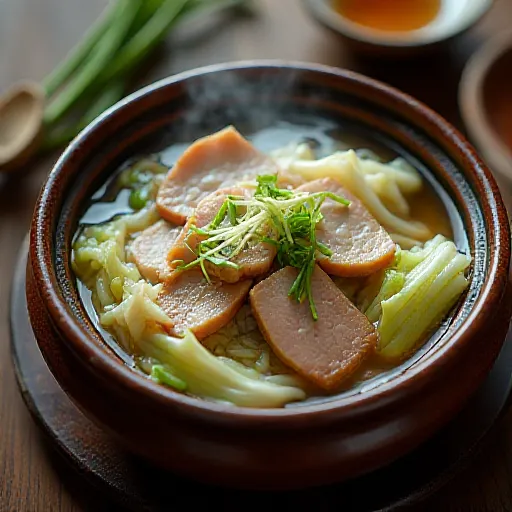 Cabbage and Pork Belly Garlic Salt Hot Pot