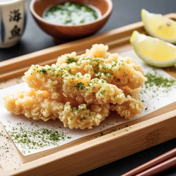 Ika no Isobe-age (Seaweed Tempura Squid)