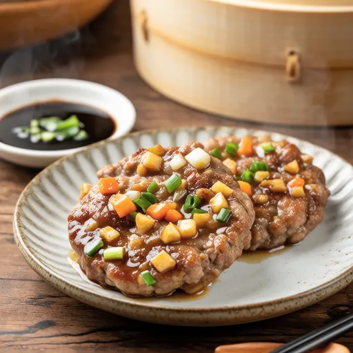 Steamed Pork and Tofu Patties