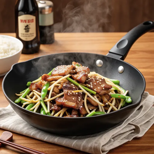 Bean Sprout and Pork Stir-fry