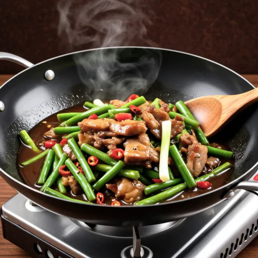 Spicy Stir-fried Green Beans and Pork