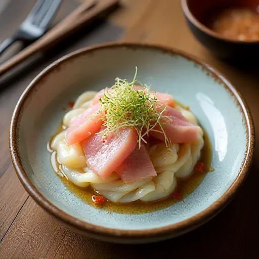 Katsuo and Nagaimo with Ume Dressing