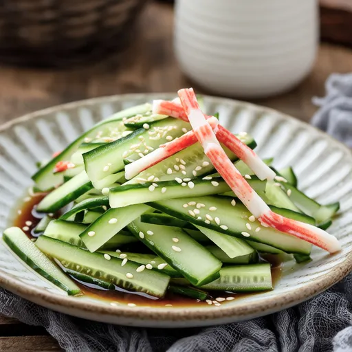 Cucumber and Imitation Crab Salad