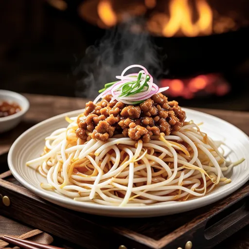 Stir-fried Bean Sprouts and Dried Radish with Pork Miso