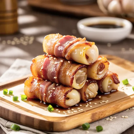 Garlic Scape Bacon Rolls