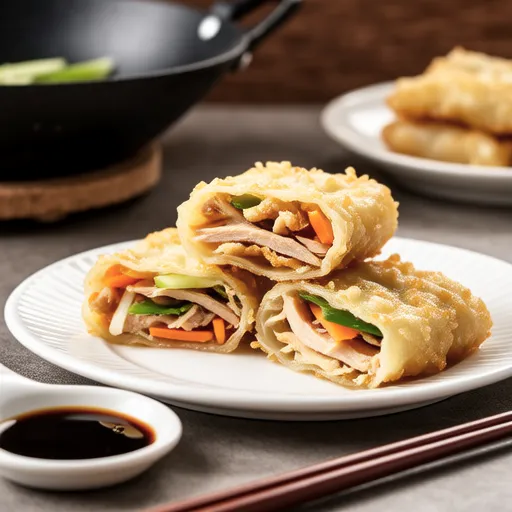 Carrot and Chicken Chinese-style Fritters