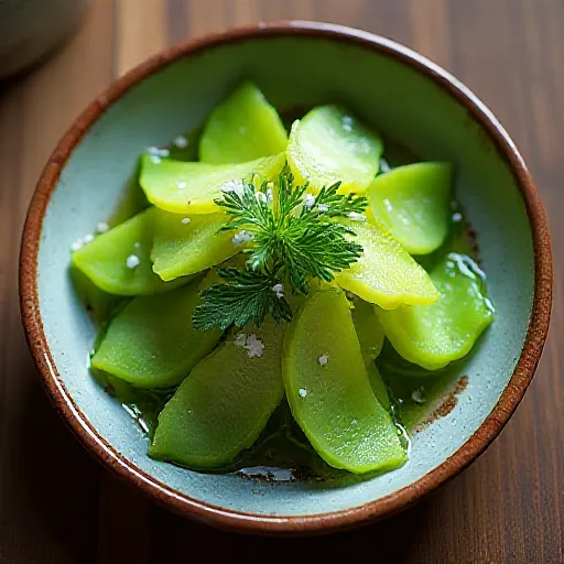 Salt Stir-Fried Bitter Melon