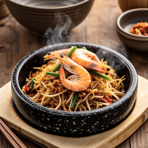 Bean Sprout Shrimp Stir-fry