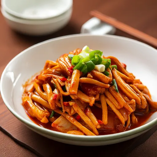 Refogado Picante de Cogumelo Enoki