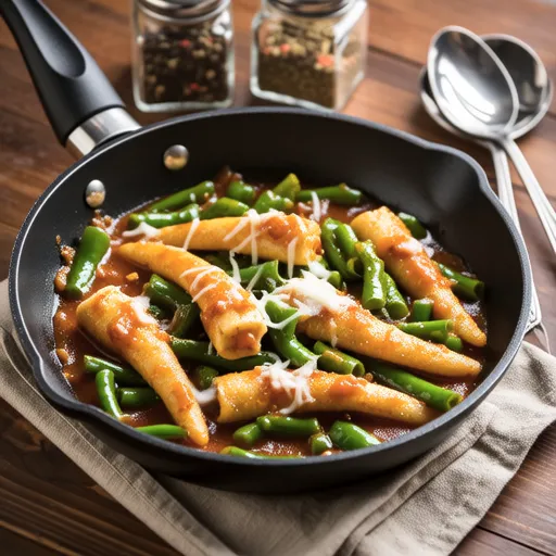 Chikuwa and Green Pepper Curry Cheese Stir-fry