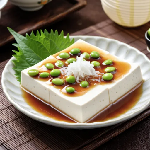 Cold Fluffy Tofu with Ume Sauce