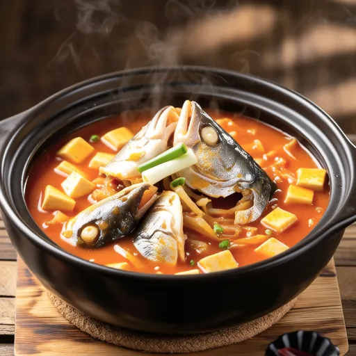 Simple Kimchi Jjigae with Mackerel Can