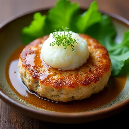 Okara Mushroom Hamburg Steak