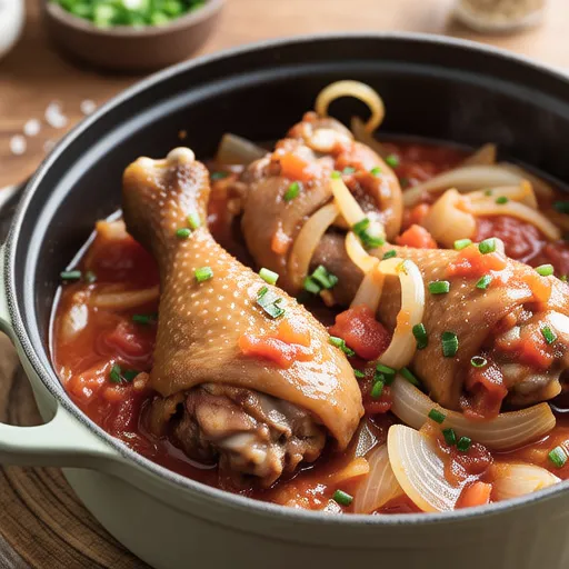 Chicken and Onion Tomato Juice Stew