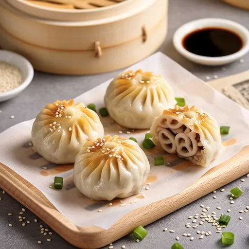 Lotus Root and Squid Shumai